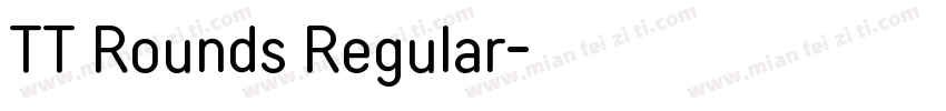 TT Rounds Regular字体转换